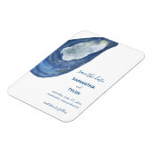 Waterverf Seashell Save the Date Magnet Magneet (Linkerzijde)