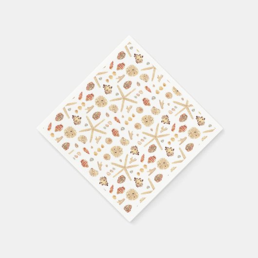 Waterverf Seashell Servet (Hoek)