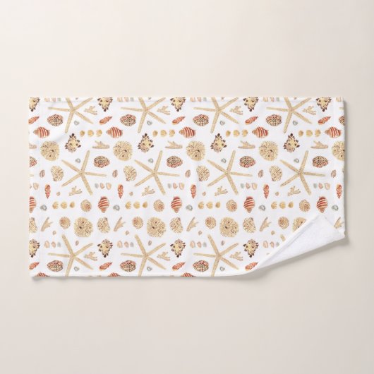 Waterverf Seashells Bad Handdoek (Handdoek)