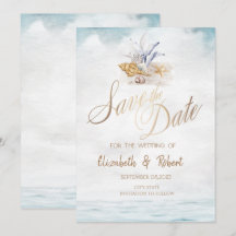 Waterverf Seashells, de Beach van het Zee sparen d