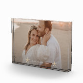 Waterverf Seashells - Gepersonaliseerd Fotoblokken (Rechts)