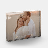 Waterverf Seashells - Gepersonaliseerd Fotoblokken (Links)