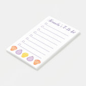 Waterverf Seashells met de naam Listicle Post-it® Notes (Schuin)