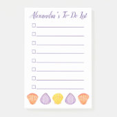 Waterverf Seashells met de naam Listicle Post-it® Notes (Voorkant)