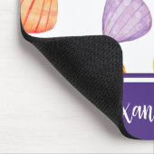 Waterverf Seashells met naam Muismat (Hoek)