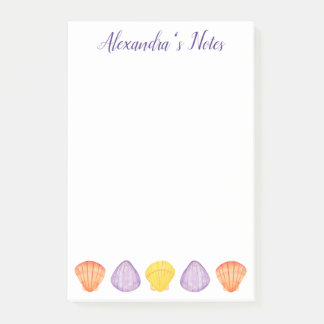 Waterverf Seashells met naam Post-it® Notes