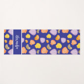 Waterverf Seashells met naam Yogamat (Voorkant (horizontaal))