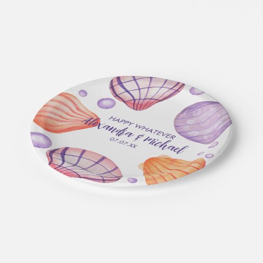 Waterverf Seashells Paper Bord (Gekanteld)