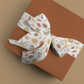 Waterverf Seashells Satijnen Lint