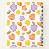 Waterverf Seashells Sketchbook Notitieboek met naa (Achterkant)