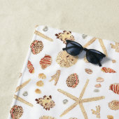 Waterverf Seashells Strandlaken (In situ)