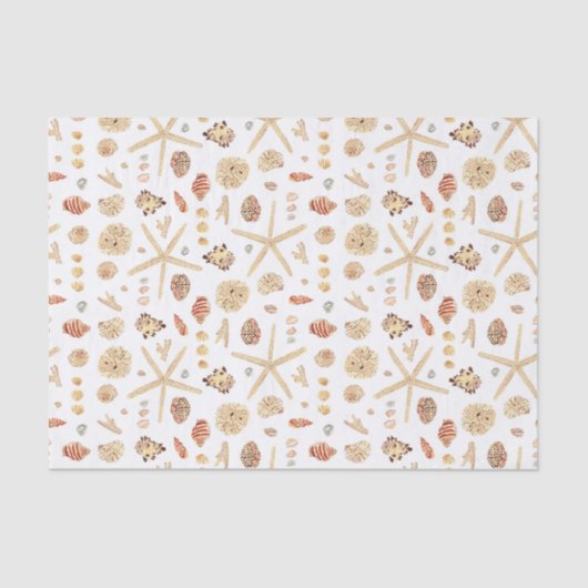 Waterverf Seashells Tissuepapier (Voorkant)