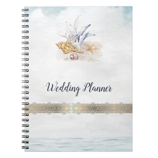 Waterverf Seashells, Zee Notitieboek (Voorkant)