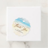 Waterverf Seaside bruiloft dank u Bedankjes Labels (In situ)