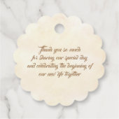 Waterverf Seaside bruiloft dank u Bedankjes Labels (Achterkant)