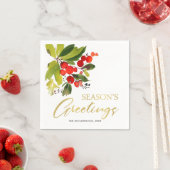 Waterverf SEASON GREETINGS Servet (Insitu)