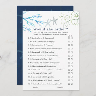 Waterverf Seaweed Beach Thormal Bridal Game