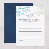 Waterverf Seaweed Beach Threadal Advice Advieskaart (Voorkant / Achterkant)