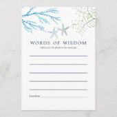 Waterverf Seaweed Beach Threadal Advice Advieskaart (Voorkant)