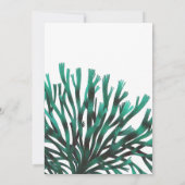 Waterverf Seaweed Beach Threadding Save The Date (Achterkant)