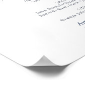 Waterverf Seaweed Beach Wedding Cocktails Menu Poster (Hoek)