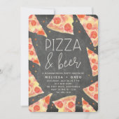Waterverf Segment | Pizza & Beer Housewarming Part Kaart (Voorkant)