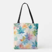 Waterverf seizoensgebonden bladeren tas (Achterkant)