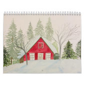 Waterverf Seizoensgebonden Design Kalender (Hoes)