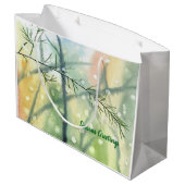 Waterverf Seizoensgebonden Gift Bag Groot Cadeauzakje (Achterkant Gekanteld)