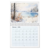 Waterverf Seizoensgebonden Muurkalender Pastel Pag Kalender (Feb 2026)