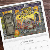 Waterverf seizoensgebonden winkelpuien elk jaar ku kalender