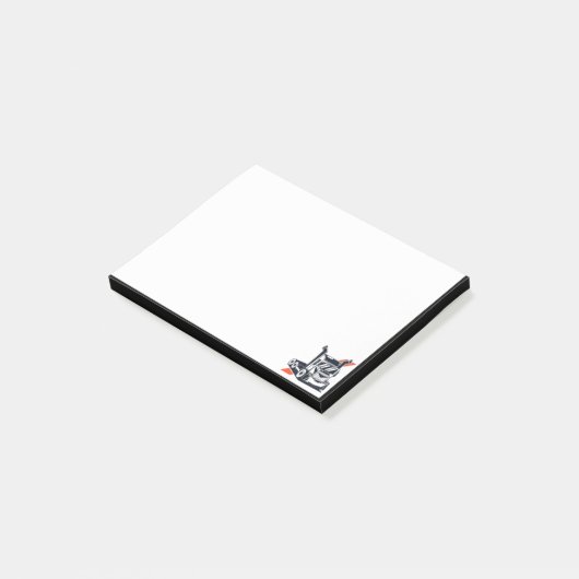 Waterverf Semi Tractor Trailer Truck Post-it® Notes (Schuin)