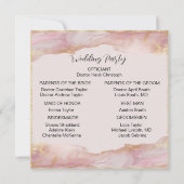 Waterverf Seraphina Roze en Gouden Huwelijksprogra (Achterkant)