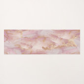 Waterverf Seraphina roze en gouden yogamat (Achterkant (horizontaal))