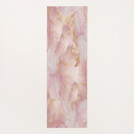 Waterverf Seraphina roze en gouden yogamat (Achterkant)