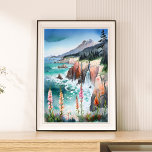 Waterverf Serene kustlandschap Wildflower Poster<br><div class="desc">2:3 verhouding. Ontsnap naar de kust met dit serene waterverf poster, met wilde bloemen en zachte golven. Dit rustige kustlandschap brengt de kalmerende schoonheid van natuur naar uw ruimte, waardoor het een perfecte aanvulling is voor het creëren van een rustgevende, op het strand geïnspireerde sfeer in uw huis of kantoor....</div>