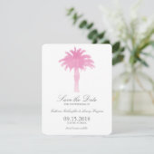 Waterverf Serene Palm Tree | Datum opslaan Save The Date (Staand voorkant)