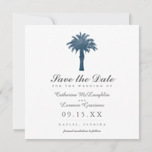 Waterverf Serene Palm Tree Save the Date