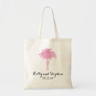 Waterverf Serene Palm Tree   Weddenschap Tote Bag