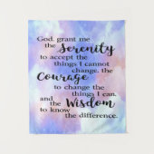 Waterverf Serenity Prayer Wandkleed (Voorkant)