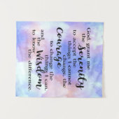 Waterverf Serenity Prayer Wandkleed (Voorkant (horizontaal))