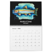 Waterverf serie: Fish Aura 2 Kalender (Jan 2026)