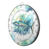 Waterverf serie: Makreel Dartbord (Voorkant Rechts)