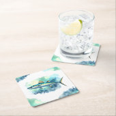 Waterverf serie: Makreel Kartonnen Onderzetters (Insitu)