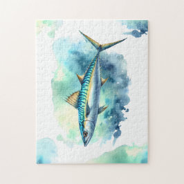 Waterverf serie: Makreel Legpuzzel