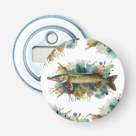 Waterverf serie: Pike Button Flesopener