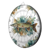 Waterverf serie: Pike Dartbord (Voorkant Rechts)