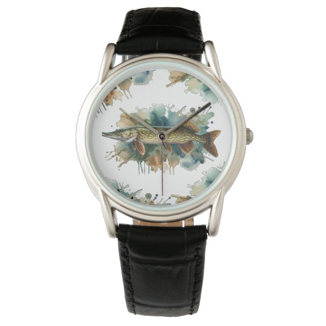 Waterverf serie: Pike Horloge (Voorkant)