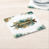 Waterverf serie: Pike Kartonnen Onderzetters (Schuin)