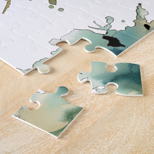 Waterverf serie: Pike Legpuzzel (Zijkant)